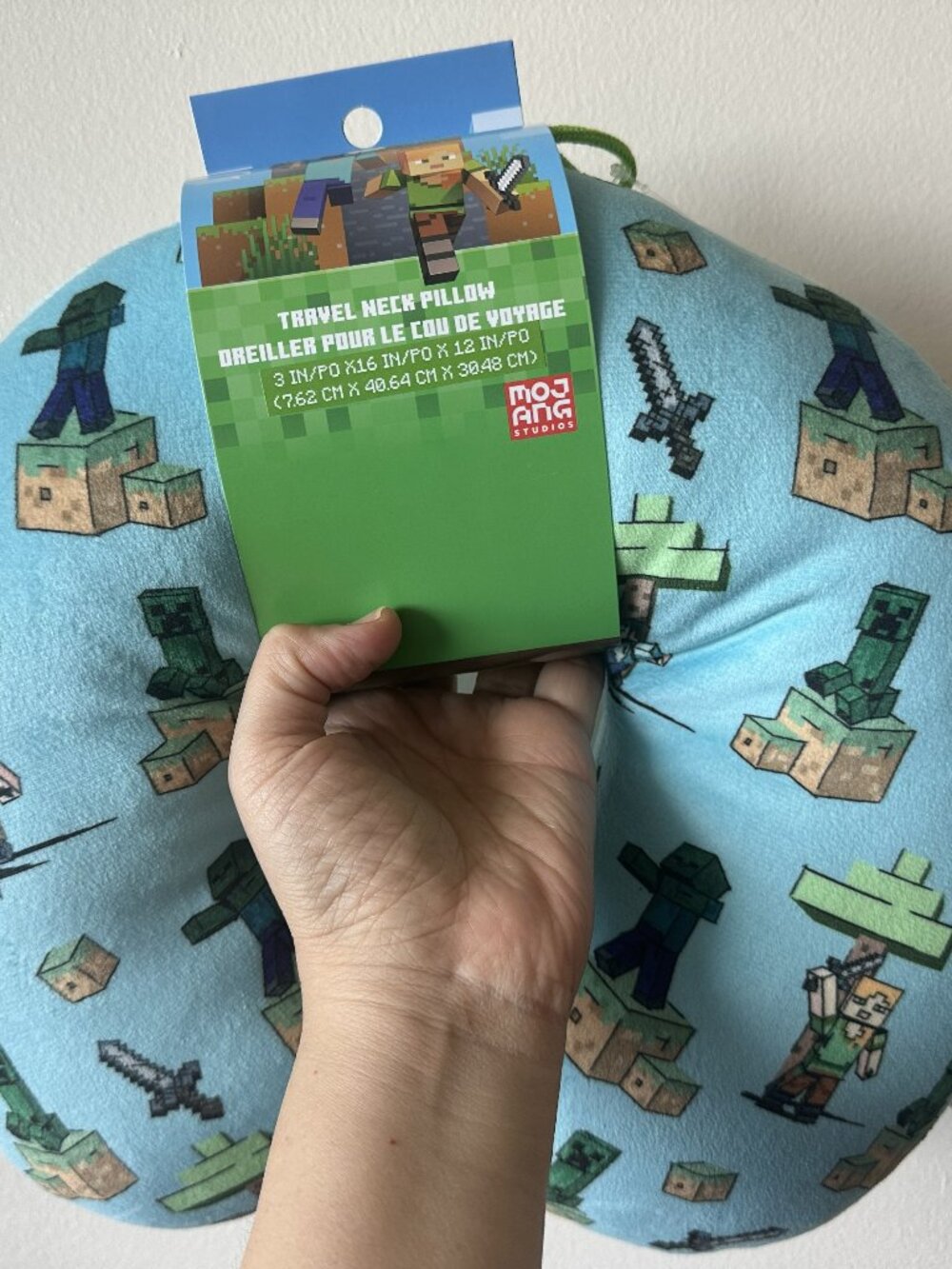 Minecraft Travel Neck Pillow